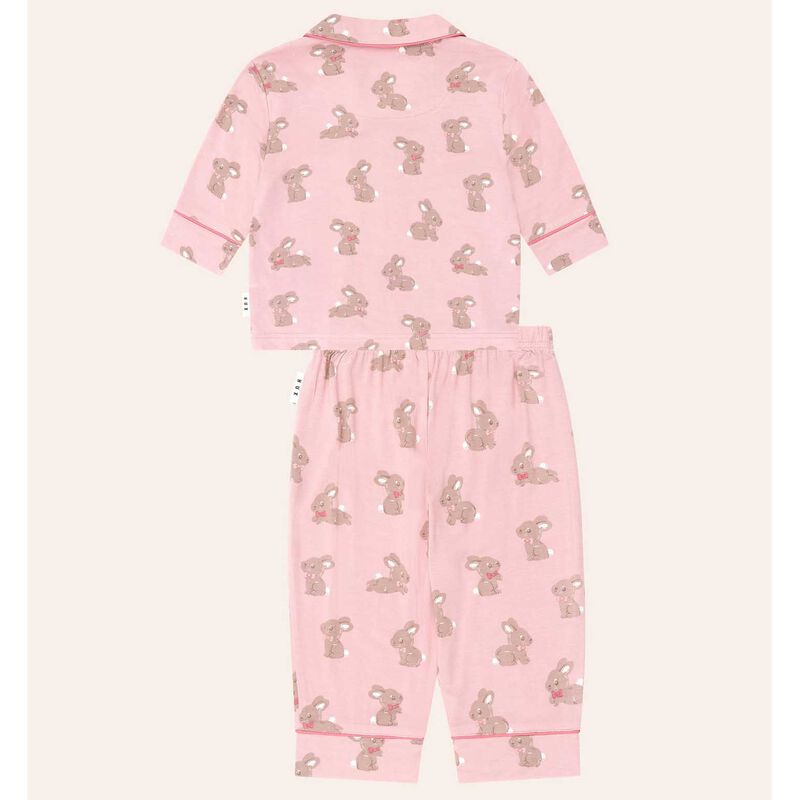 Huxbaby Dusty Pink Bunny PJ Set 6M-2Y image number 2